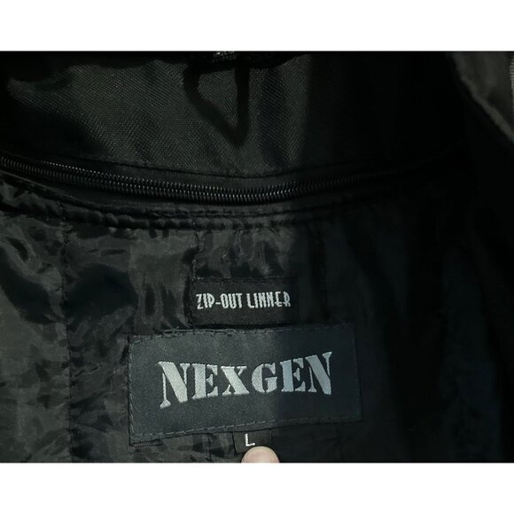 Adult Size L Nexgen Motorcycle Jacket Waterproof fabric Has gray/silver accent s - Picture 8 of 9